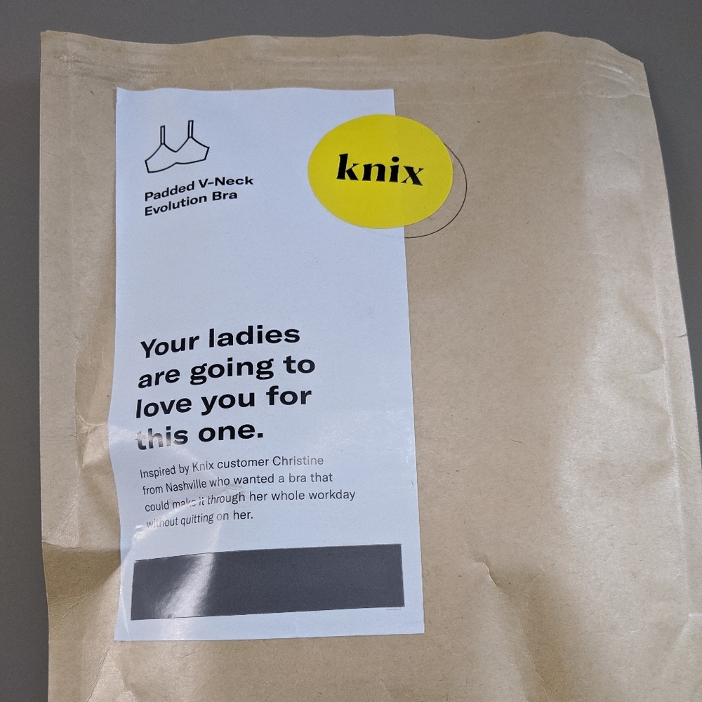 Knixwear Padded V-Neck Evolution Bra, Violet Dusk